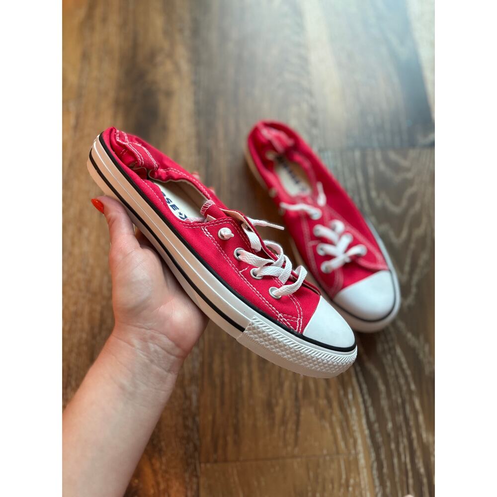 Converse Shoreline Slip On Red Sneakers Women’s Size 10 NWOT Chuck Taylor